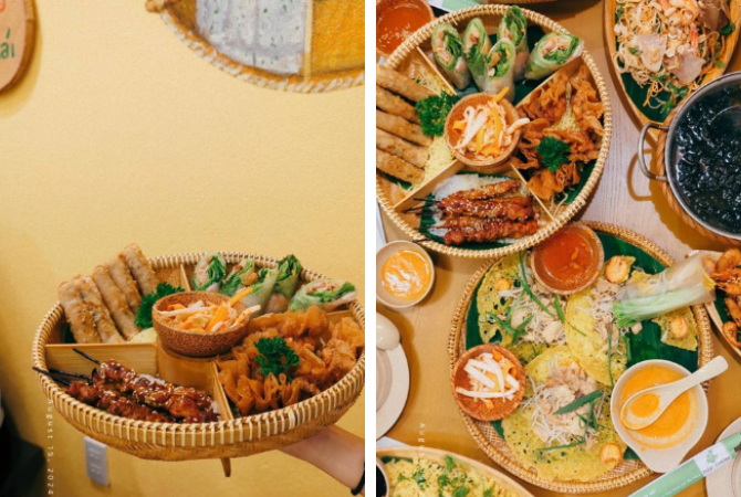 悠閒早晨時光→越式黃煎餅+春捲總匯→粉紅教堂→漢市場→峴港→台北