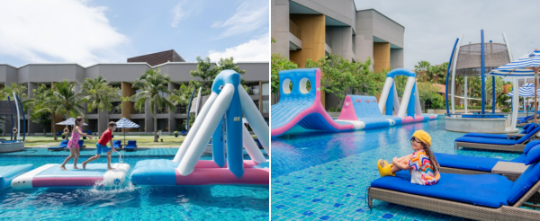 Day4 台版Running Man~渡假村泳池PK拿禮物→Bluport購物中心&超市逛逛買買→華欣沙灘→海景西式餐廳→華欣夜市