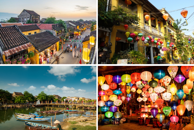 迦南島竹籃船→越式廚藝料理教室&釣小螃蟹→會安古鎮→會安三寶(白玫瑰、炸雲吞、高樓麵)→秋盆河遊船&水燈祈福