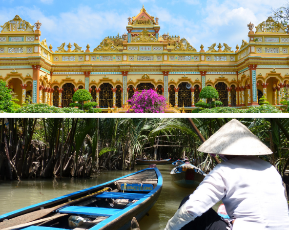 湄公河一日遊(泰山島、永長寺、竹筏遊河)→韓式燒烤吃到飽→SC VivoCity購物中心(就在飯店隔壁~採買超方便)