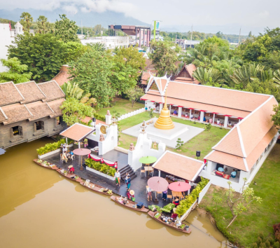 DAY4：曼谷發車前往北碧 (中停景點 桂河大橋 & 水上餐廳用餐 & 死亡鐵路精華路段 & 茉莉之城)→渡假村內營火泰式風味餐+糖果大風吹