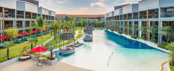 Day4 台版Running Man~渡假村泳池PK拿禮物→Bluport購物中心&超市逛逛買買→華欣沙灘→海景西式餐廳→華欣夜市